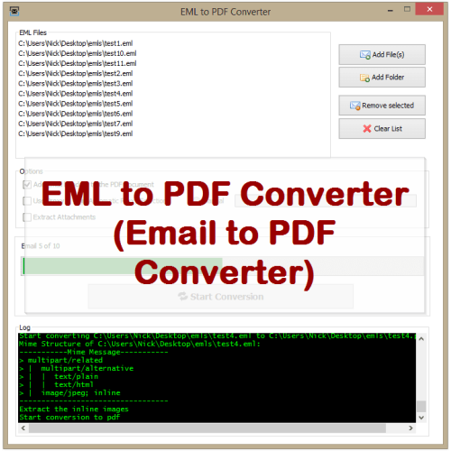 VeryUtils EML to PDF Converter