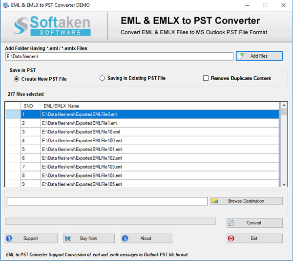 EML till Outlook PST Omvandlare Software