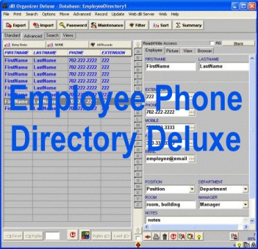 Employee Phone Directory Deluxe