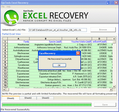 SysTools Excel Recovery