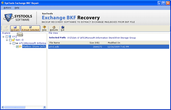 Exchange Server Backup Recovery