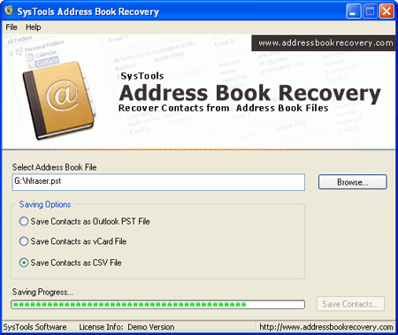 Address Book Recovery Tool