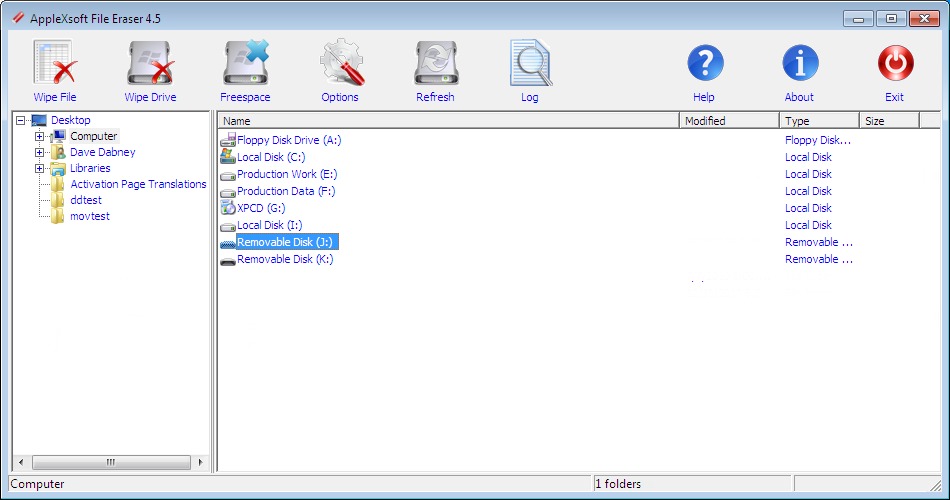 AppleXsoft File Eraser