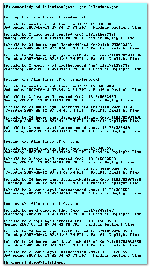 FileTimes