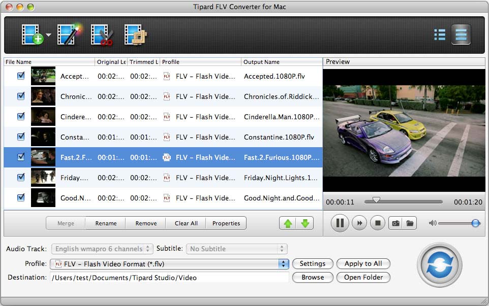 Tipard FLV Converter for Mac