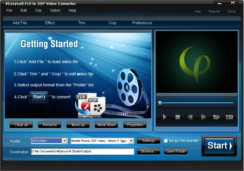 4Easysoft FLV to 3GP Video Converter