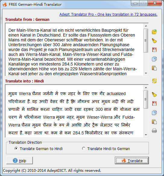 FREE German-Hindi Translator