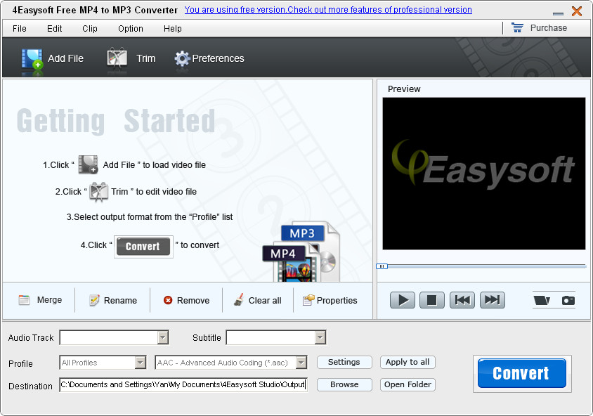 4Easysoft Free MP4 to MP3 Converter