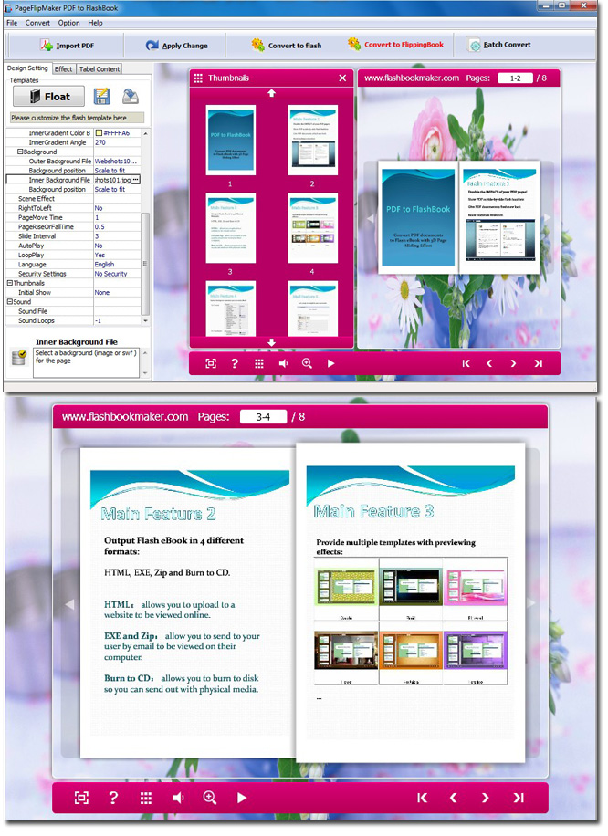 Free PageFlipMaker PDF to FlashBook