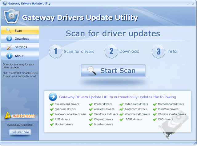 Gateway Drivers Update Utility For Windows 7