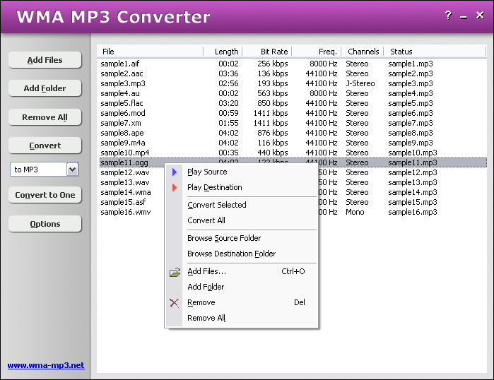 HooTech WMA MP3 Converter