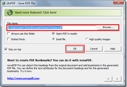 doPDF-Free PDF converter