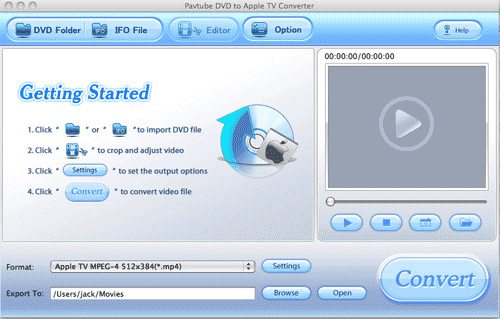 Pavtube  DVD to Apple TV Converter for Mac