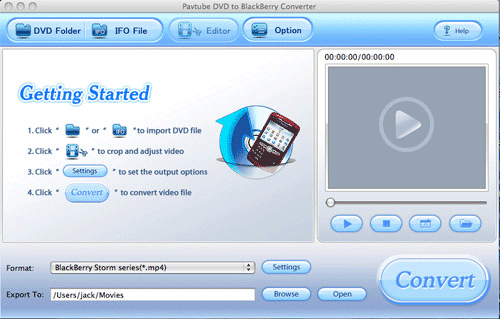 Pavtube DVD to Blackberry Converter for Mac