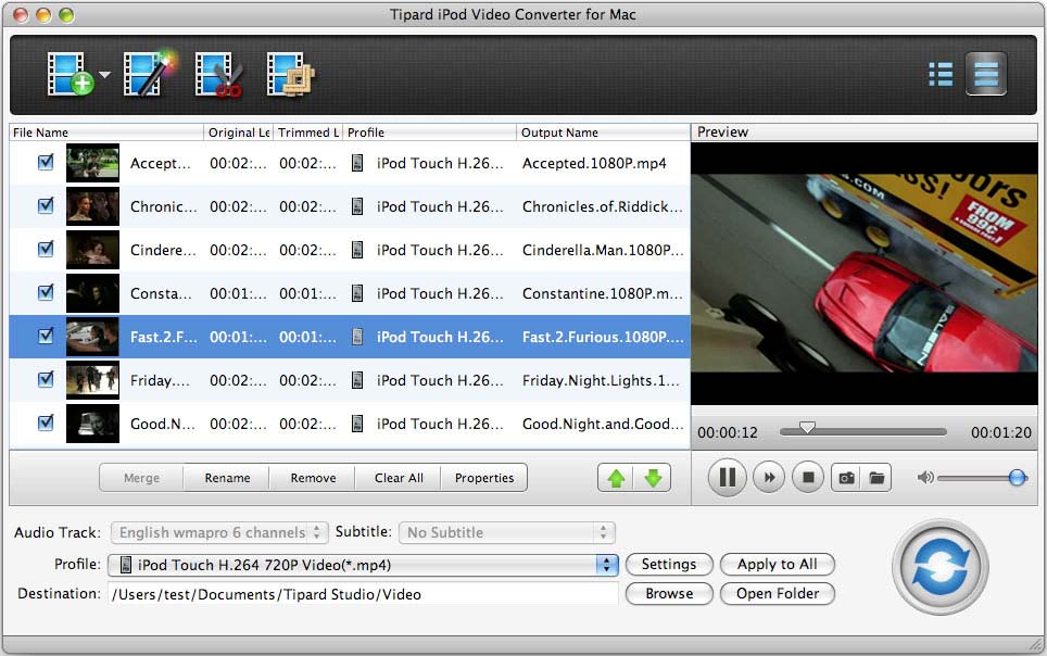 Tipard iPod Video Converter for Mac