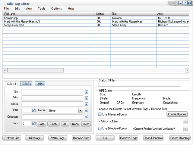 Jolix Tag Editor