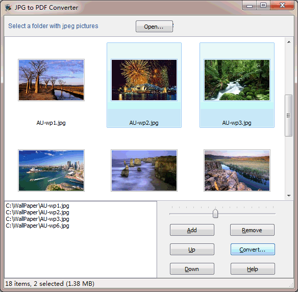 Wondersoft JPG to PDF Converter