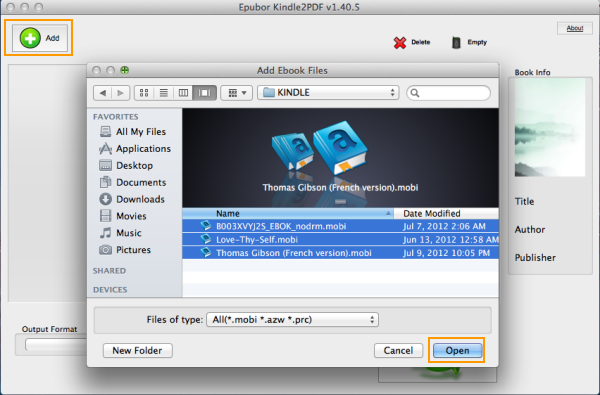 Mac Kindle to PDF Converter