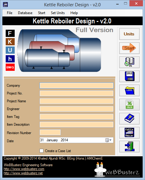 Kettle Reboiler Design