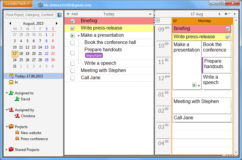 LeaderTask Daily Planner