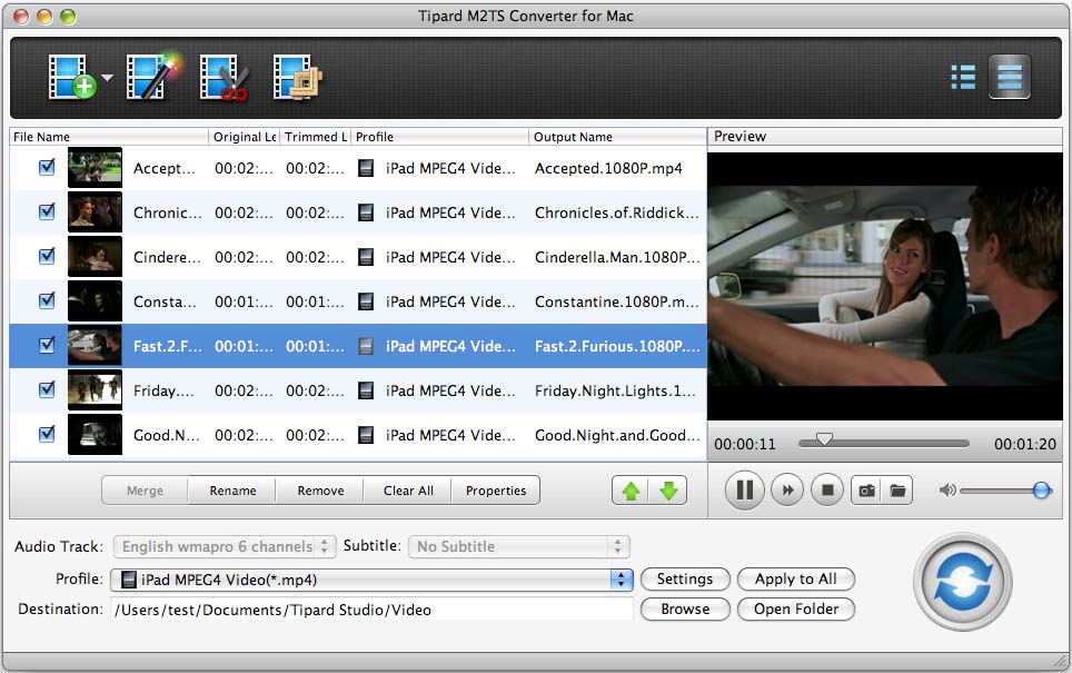 Tipard M2TS Converter for Mac