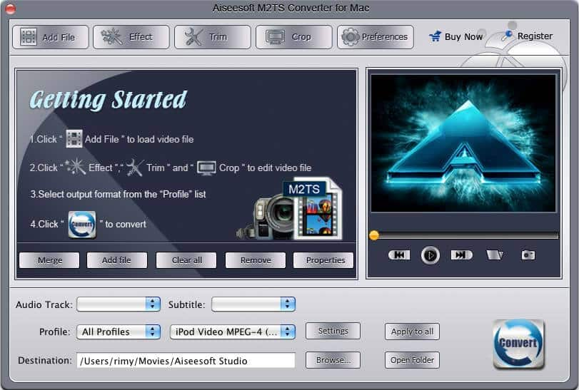 Aiseesoft M2TS Converter for Mac