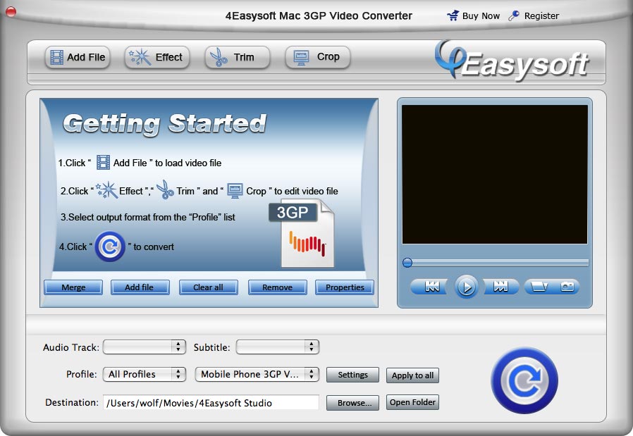 4Easysoft Mac 3GP Video Converter