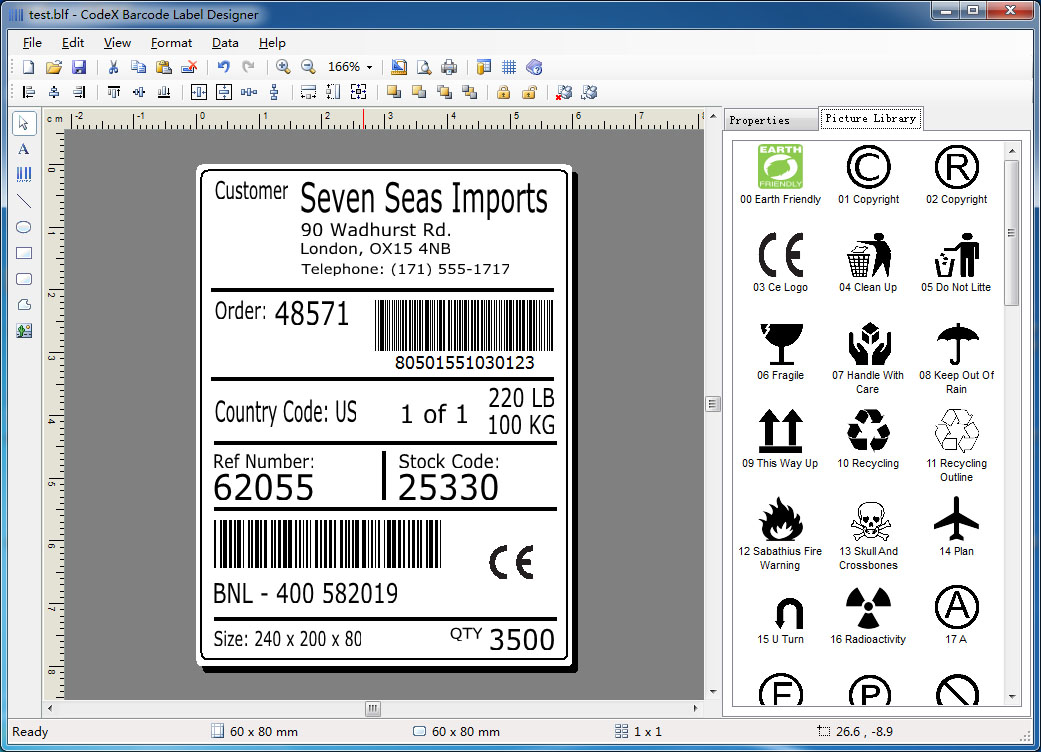 CodeX Barcode Label Designer