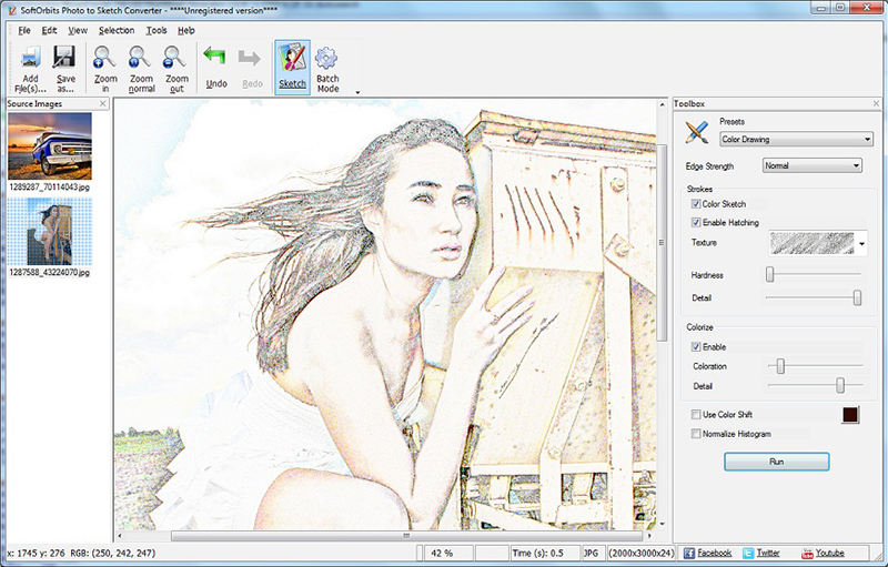 SoftOrbits Photo to Sketch Converter