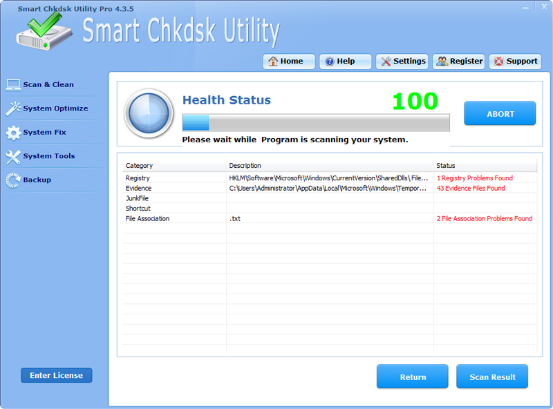 Smart Chkdsk Utility Software Pro