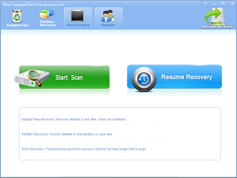 Wise Damaged Partition Recovery