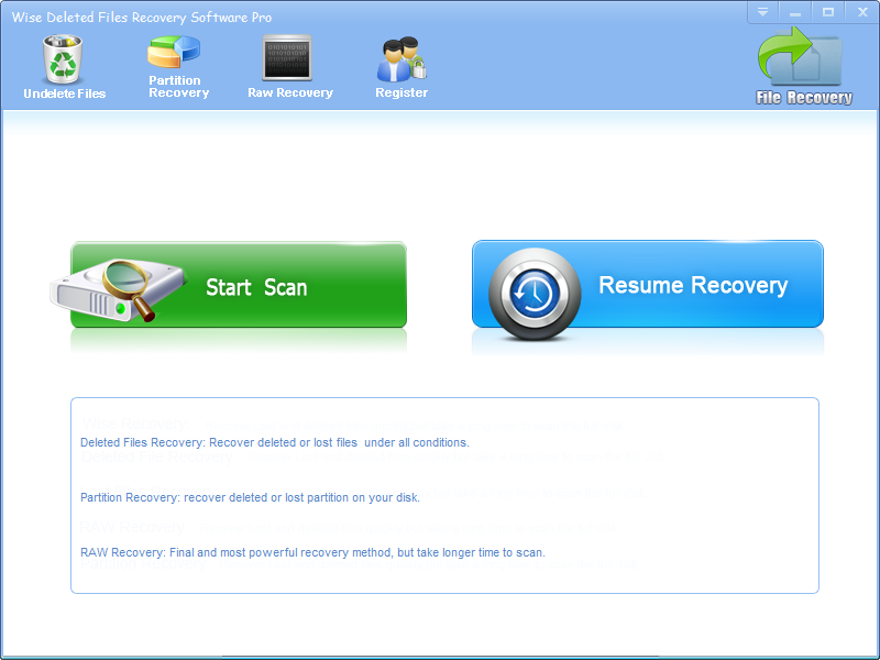 Wise Deleted Files Recovery Software