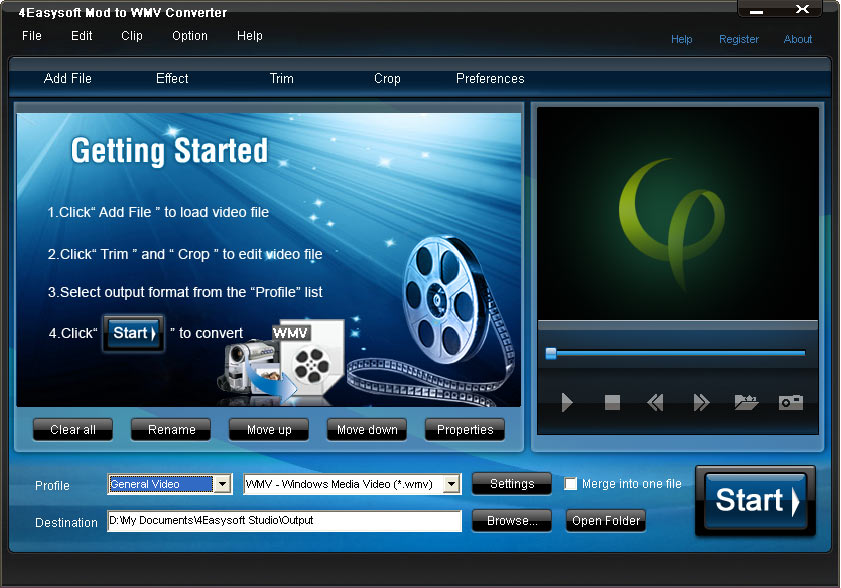 4Easysoft Mod to WMV Converter