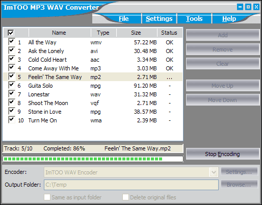 ImTOO MP3 WAV Converter