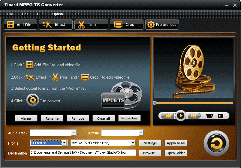 Tipard MPEG TS Converter