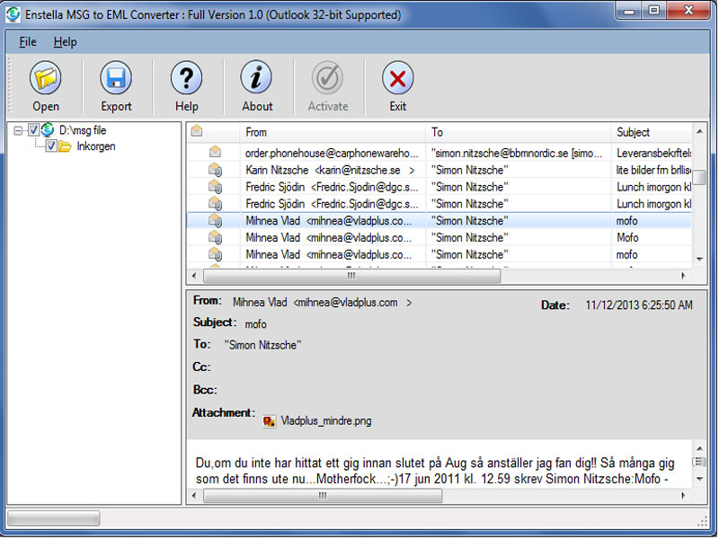 MSG to EML Converter