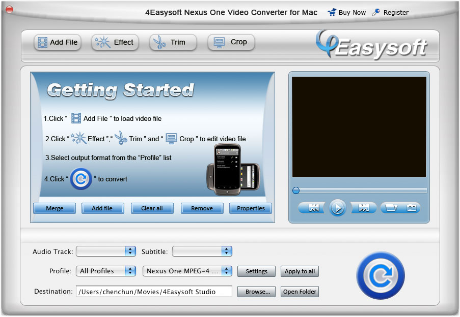 4Easysoft Mac Nexus One Video Converter