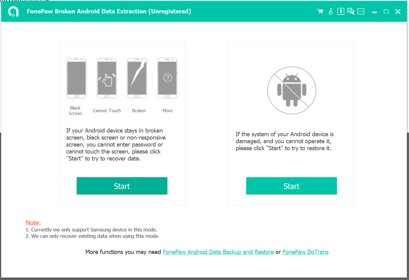 FonePaw Broken Android Data Extraction