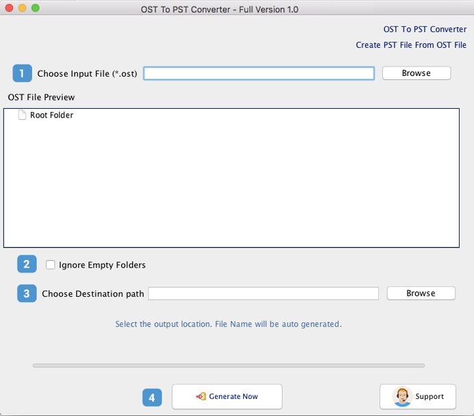 Mac OST to Outlook PST Converter tool