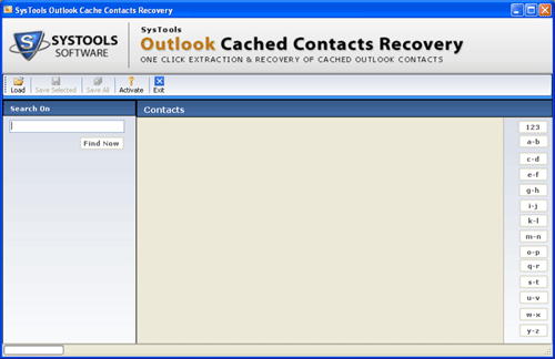 Outlook Cached Contacts Recovery