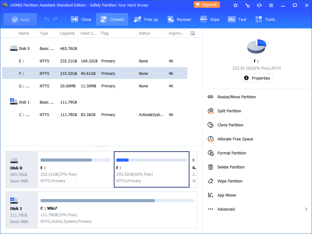 AOMEI Partition Assistant Standard