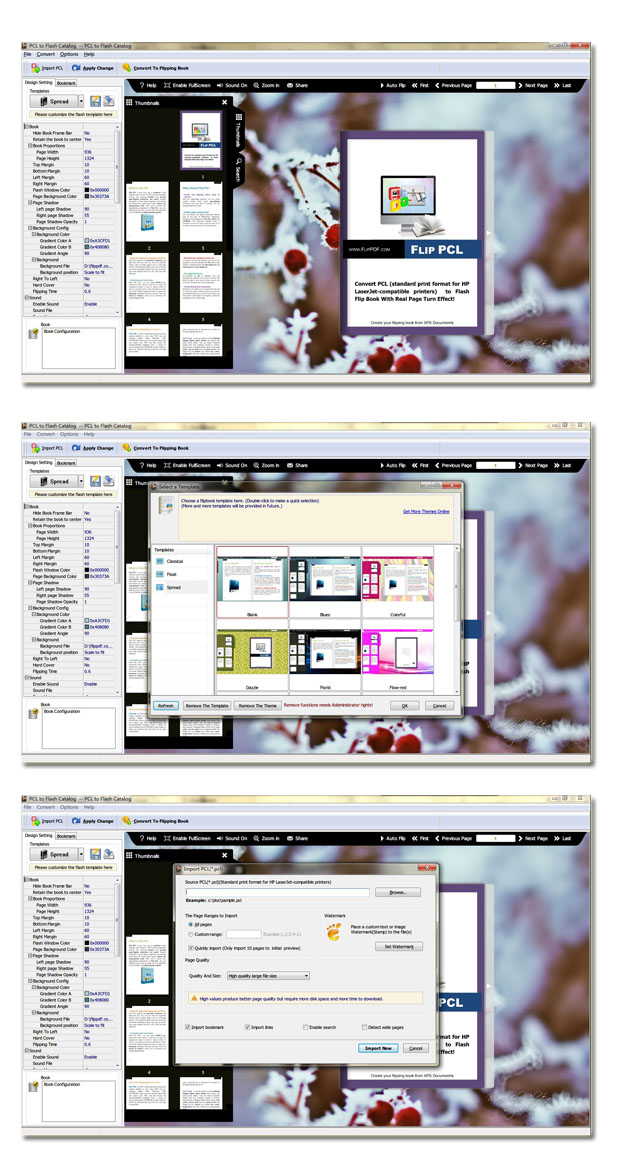 PCL to Flash Catalog