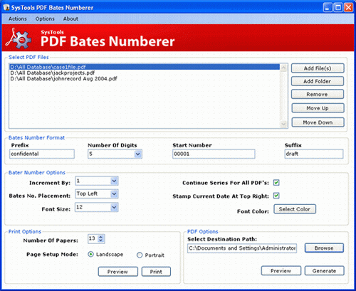 SysTools PDF Bates Numberer