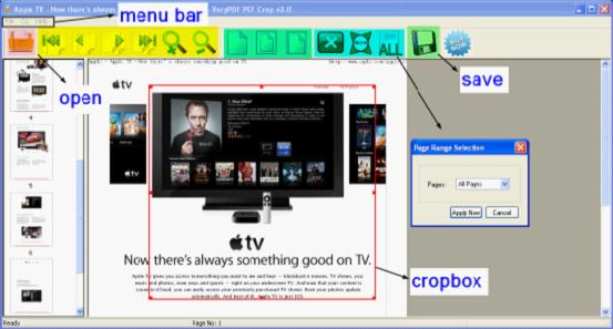 VeryPDF Advanced PDF Page Crop
