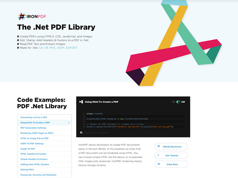 The .Net PDF Library