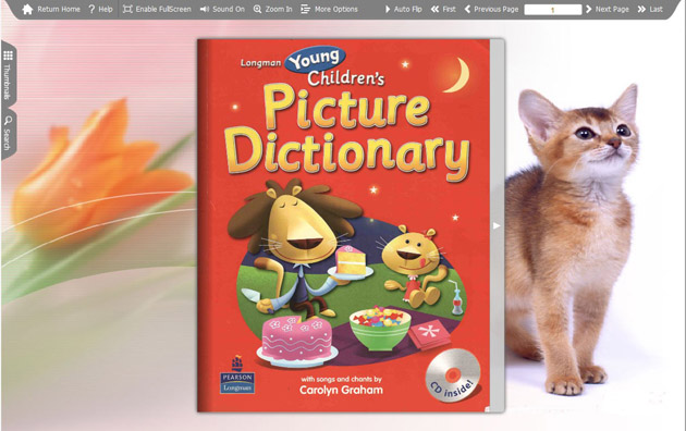 Flash Flip Book Theme of Pets