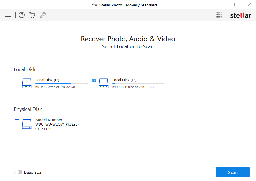 Stellar Photo Recovery Standard Windows