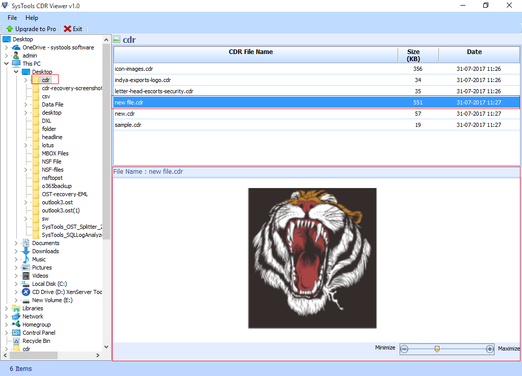 Freeware CDR Viewer