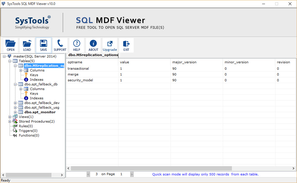 MDF File Reader