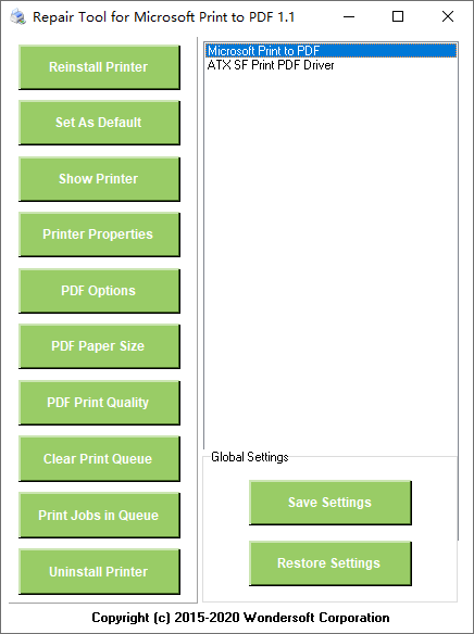 Repair Tool for Microsoft Print to PDF